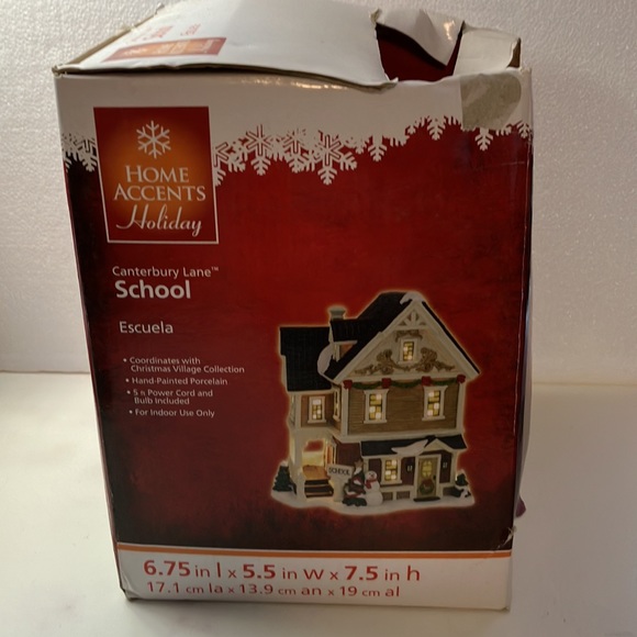 Home Accent Holiday Holiday Home Accents Holiday Canterbury Lane School 254 269 75 In Tall